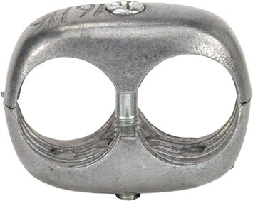Doppelschlauchklemme Leichtmetall, 16 x 16 mm