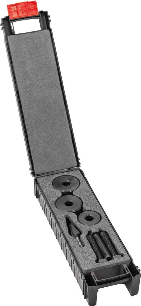 Blechlocher-Set mit Kugellager D28,3/32/35mm und Blechschälbohrer-Bit 1/4" D4-20mm FORMAT