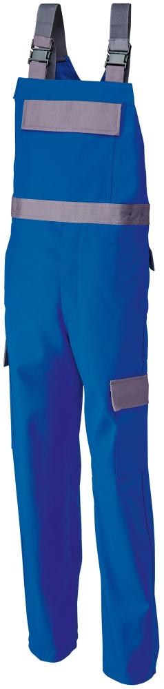 Latzhose Major, Gr.52,kornblau/grau PLANAM