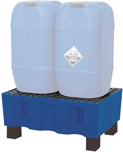 Auffangwanne PE mit Füßen 60l mit GFK Giro asecos