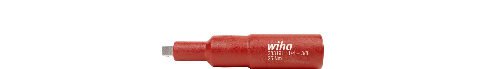 Wiha Vierkant-Adapter isoliert 3/8“ für 1/4" Steckschlüssel  (44355)