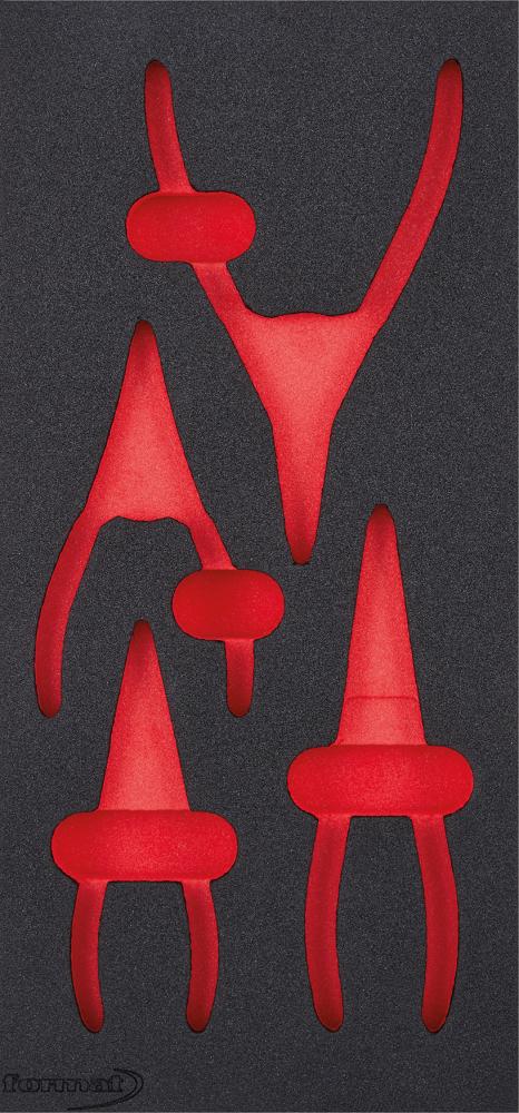 Werkzeugmodul 1/3 leer 188x395x30mm Sicherungsringzangen FORMAT