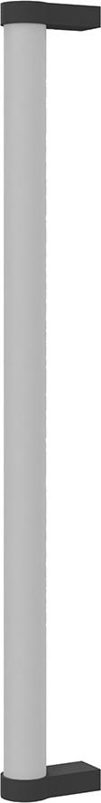 Griff Akustik Mobil L: 500mm Rundrohr eloxiert Halter RAL 9006