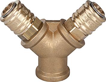 Druckluftverteiler, 2 Abgänge