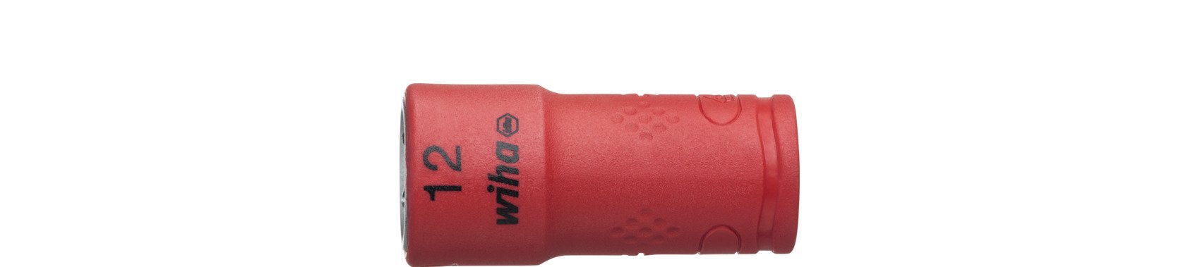 Wiha Steckschlüsseleinsatz isoliert 1/4" Außensechskant 12,0 mm x 42 mm (10105)
