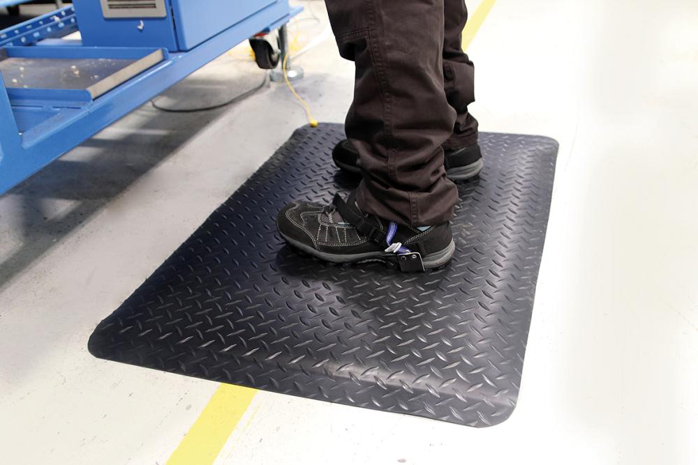 Anti-Ermüdungsmatte Deckplate Anti-Static B60xL90 cm schwarz