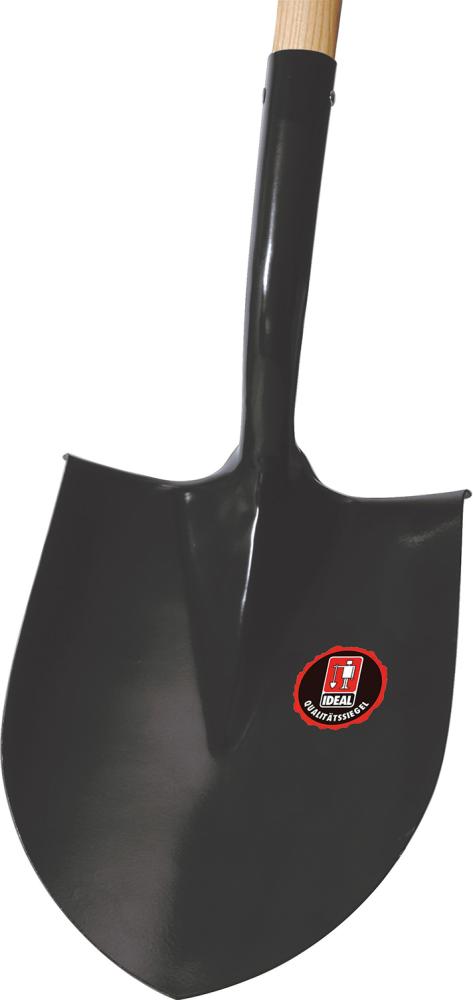 Spatenschaufel schwarz groß Gr.2 m. Stiel Ideal