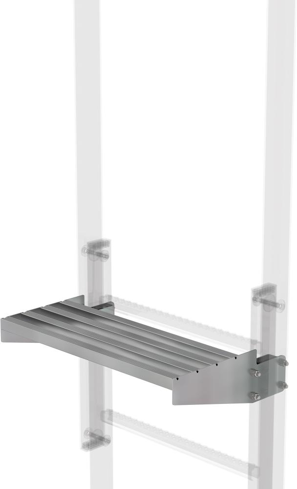 Ausstiegstritt B 520 mm Spaltmaß 100 mm Stahl verzinkt