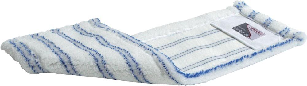 Premium-Mikrofasermopp 40cm, weiß-blau