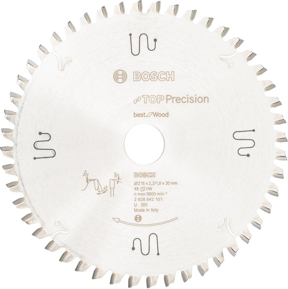 HM-Kreissägeblatt 216x2,3/1,8x30 48Z WZ BosVE à 1 Stück Top Precision Best f Wood