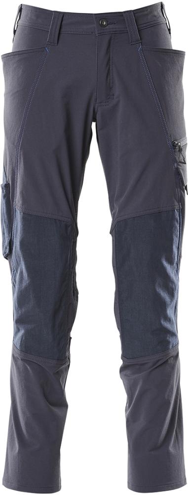 Hose 18479,Stretch, Knietasche, schwarzblau, Gr.90C62