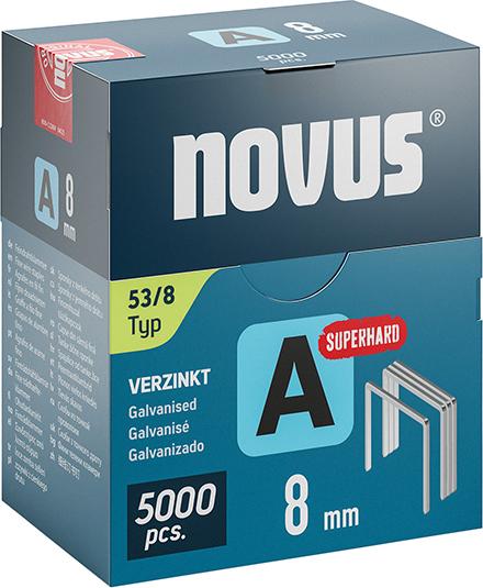 Feindrahtklammer A Typ 53/8 mm ST Novus VE à 5000 Stück