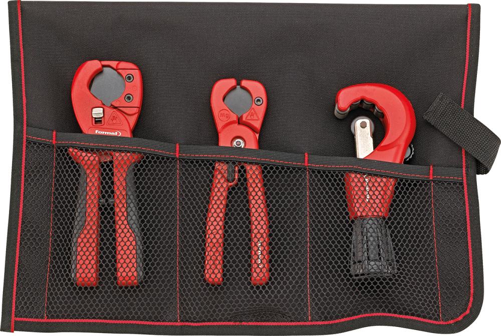 Rohrabschneidersatz 3 teilig in Rolltasche FORMAT