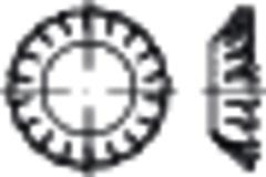 ~DIN 6798, FST, galZn, Form V = außengezahnt, versenkt, HP