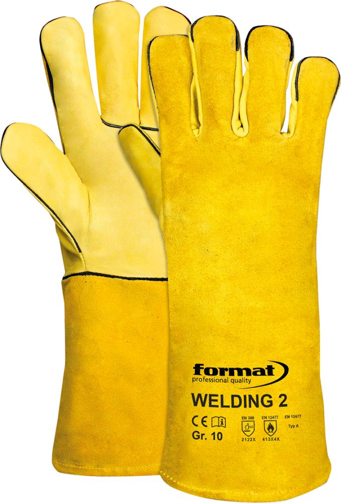 Schweißerhandschuh WELDING 2, Gr. 10, FORMAT