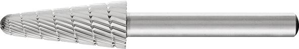 HSS-Frässtift L, Rundkegelform, Zahnung 3