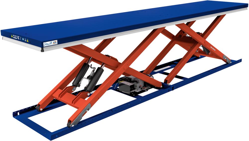 Horizontaler Doppelscheren-Hubtisch Traglast 2000kg 40000mm x 800mm