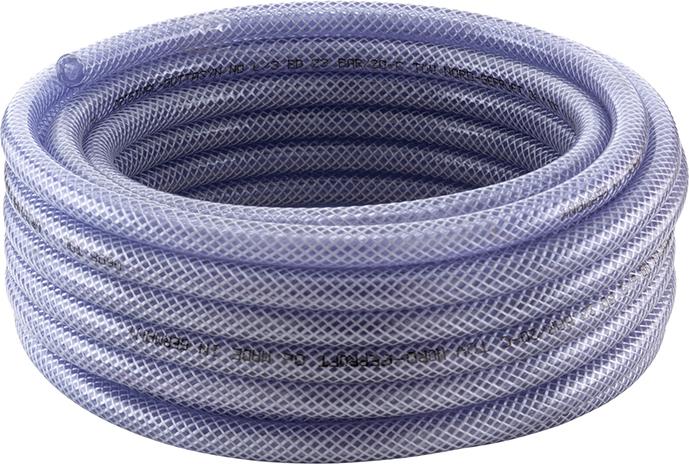 Gewebeschlauch PVC APDatec 81, transparent, 19x3,5mm 25m APD