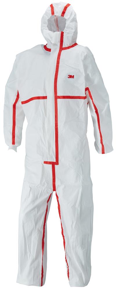 Schutzanzug 4565 weiß/rot, Typ 4/5/6 Größe L 3M