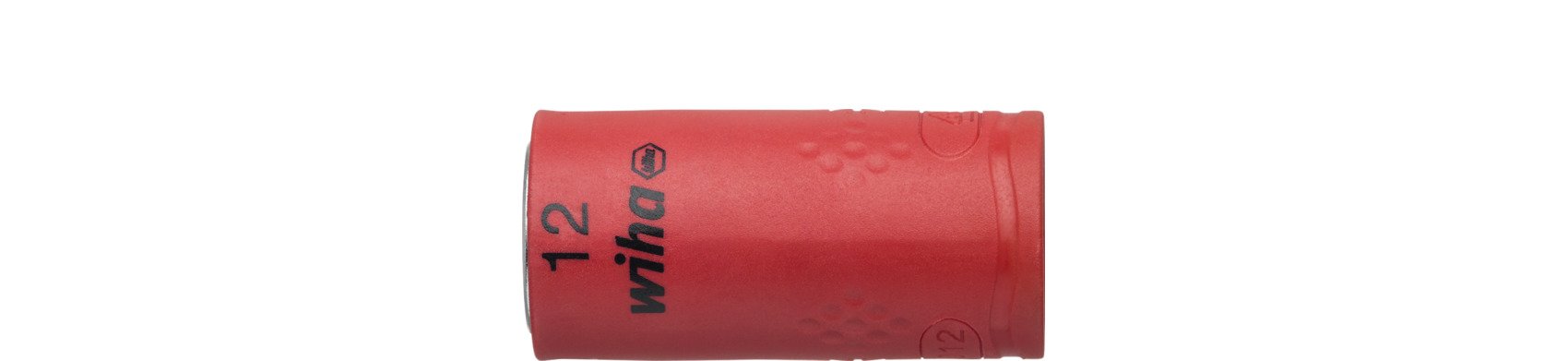 Wiha Steckschlüsseleinsatz isoliert 3/8" Außensechskant 12,0 mm x 45 mm (43068)