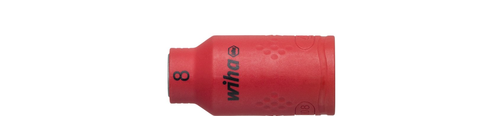Wiha Steckschlüsseleinsatz isoliert 3/8" Außensechskant 8,0 mm x 45 mm (43065)