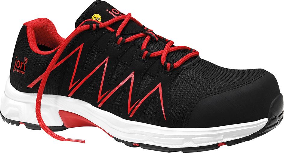 Halbschuh SPEEDY black-red Low ESD S3, Gr. 48 Jori