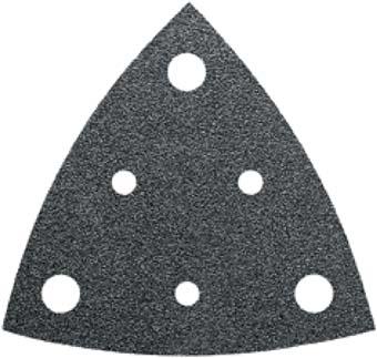 Dreieck-Schleifblatt gelocht, 80mm K80 Fein VE à 5 Stück
