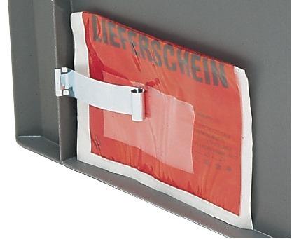 Etikettenklammer für Transport-Stapelkasten LA-KA-PE