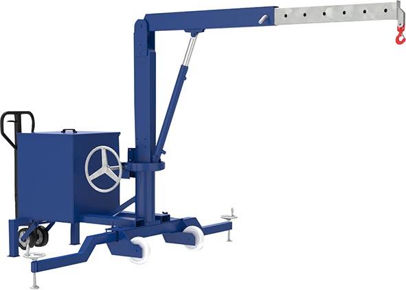 Werkstattdrehkran KR-F 100 DR, handverfahrbar