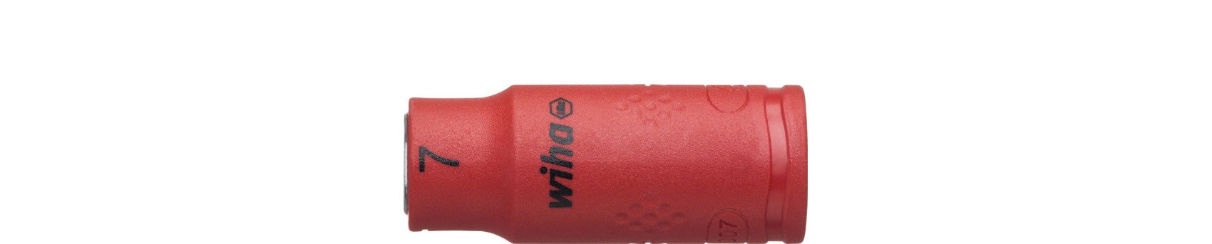 Wiha Steckschlüsseleinsatz isoliert 1/4" Außensechskant 7,0 mm x 42 mm (10103)