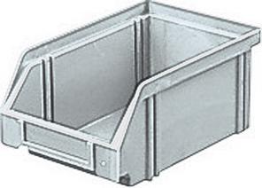 Sichtlagerkasten LK 4 grau 160/140x105x 75 mm LA-KA-PE