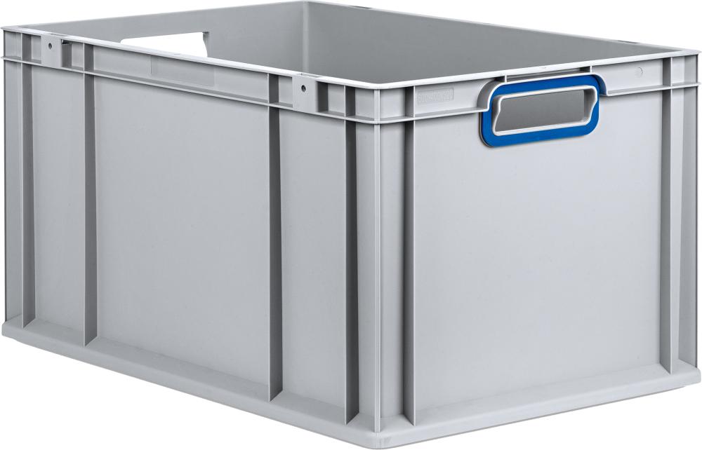 EuroBox 632,600x400x320mmGriffe offen,grau/blau