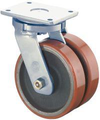 Dopp-Lenkr.300/50mm S100.C10 Pl.,Polyure Guss,KL S100.C10.300 BS ROLLEN