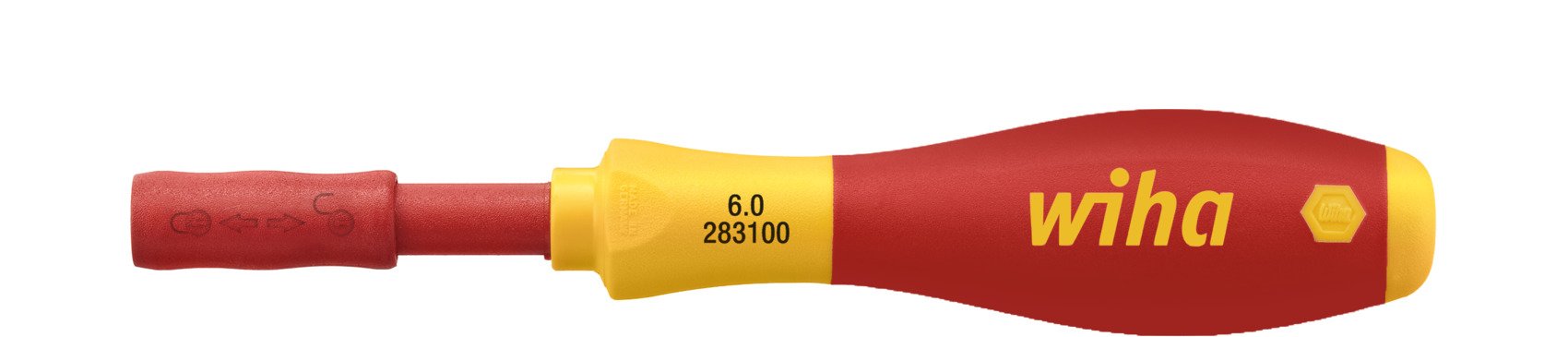 Wiha Schraubendreher SoftFinish® slimVario® electric für slimBits 6,0 mm (34577)
