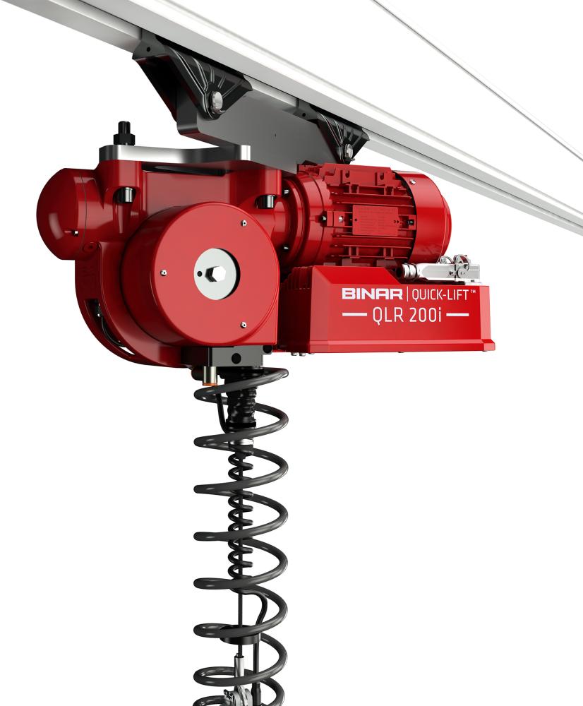 Elektronischer Seilbalancer Quicklift QLR, Schienenbefestigung
