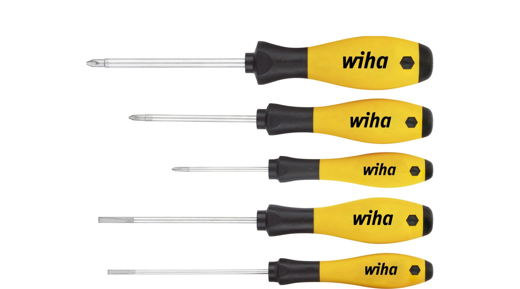 Wiha Schraubendreher Set SoftFinish® ESD Schlitz, Phillips 5-tlg. (27252)