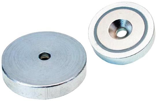 Flachgreifer-Magnet NdFeBmit Bohrung 25x7mm FORMAT