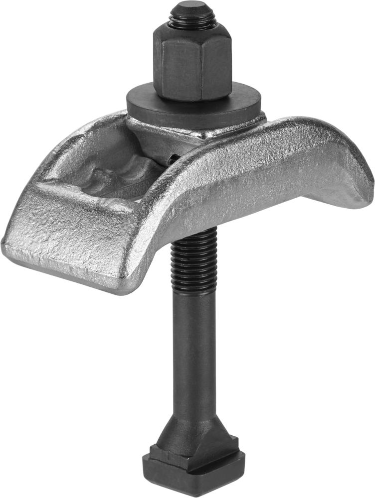 Spannpratze kurz mit U-Stück füt Nut 12mm M12x12x100mm AMF
