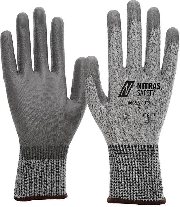 Schnittschutzhandschuh, Nitras Cut 5, Gr.L Nitras
