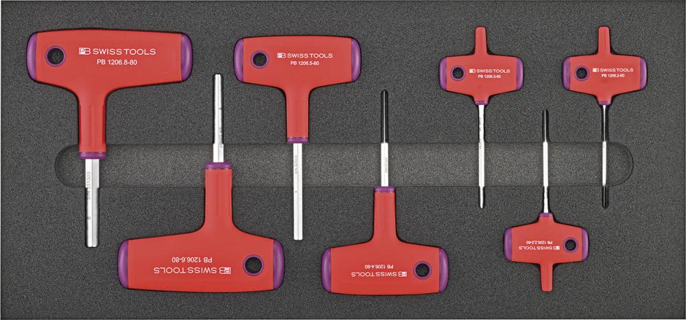 Werkzeugmodul 1/3 188x395x30mm T-Griff Innensechskant PB Swiss Tools