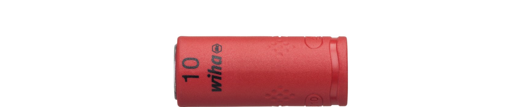Wiha Steckschlüsseleinsatz isoliert 1/4" Außensechskant 10,0 mm x 42 mm (43095)