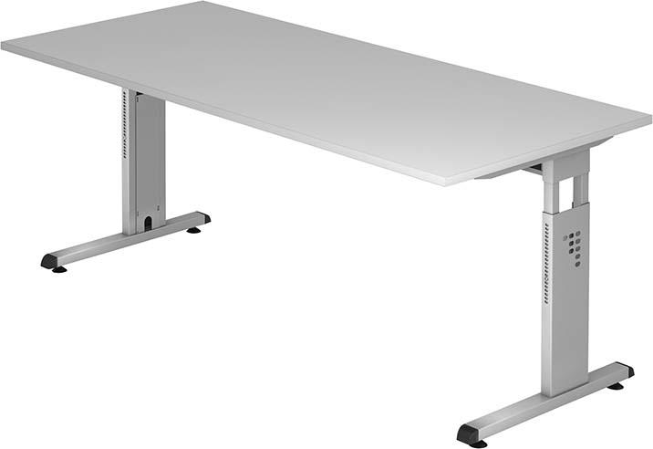 Schreibtisch grau 180x80x72 cm O-Serie