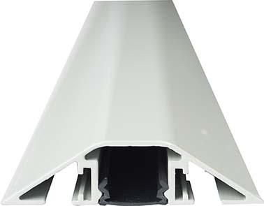 Kabelbrücke Aluminium 3 Stk. A.B400xT80xH20 mm 1 Kammer H16xB18 mm lichtgrau