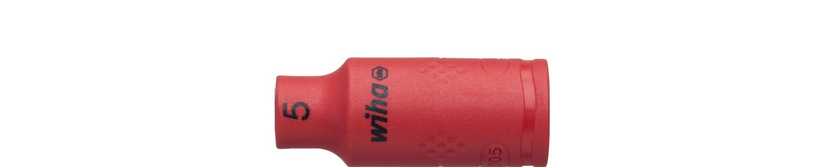 Wiha Steckschlüsseleinsatz isoliert 1/4" Außensechskant 5,0 mm x 42 mm (43089)