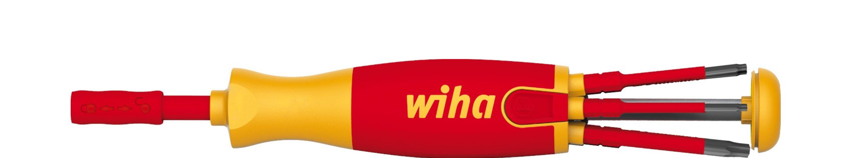 Wiha Schraubendreher mit Bit Magazin LiftUp electric TORX® mit 6 slimBits (41157)