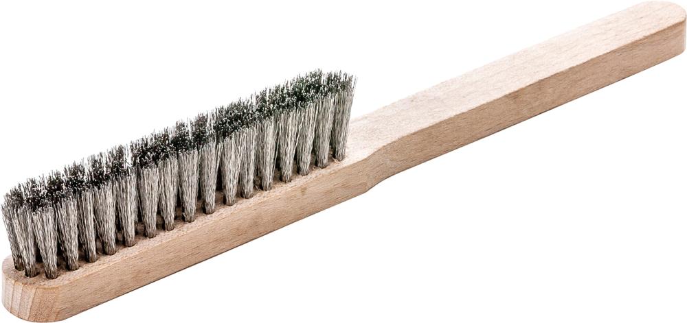 Feinmachanikerbürste V4A gewellt 4-reihig ,15mm Lessmann