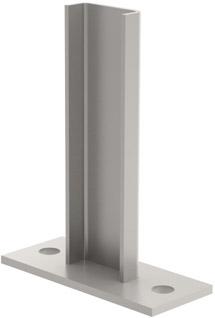 Fußplatte Edelstahl V4A für GFK-Leiter für GFK-Leiter