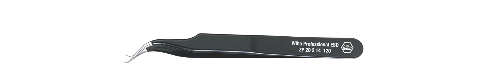 Wiha Präzisionspinzette Professional ESD Typ 7abb 7abb, 120 mm (32336)