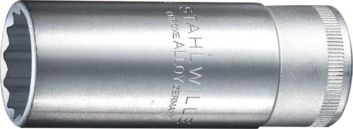 Steckschlüsseleinsatz 12-kant 1/2" 27mm lang Stahlwille