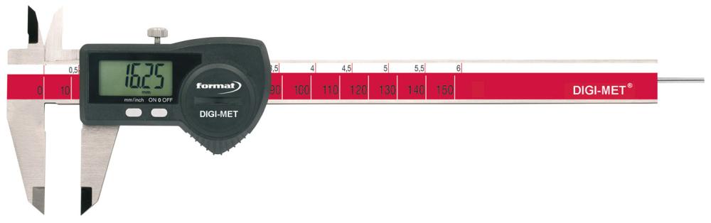 Dig.-Taschenmessschieber 150mm ohne Daten RT FORMAT